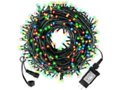 AUR Venkovní LED vánoční řetěz - různobarevná, 100m, 1000 LED