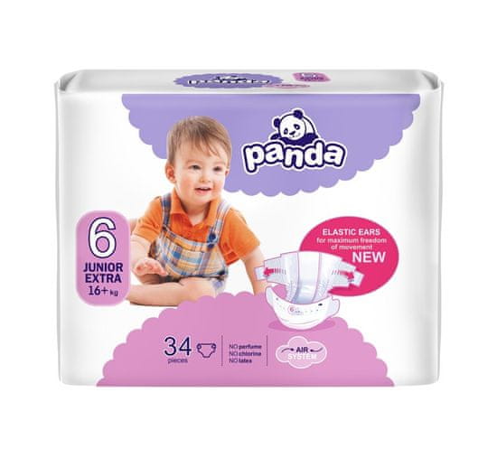 Bella PANDA Pleny jednorázové 6 Junior extra (16 kg+) 34 ks