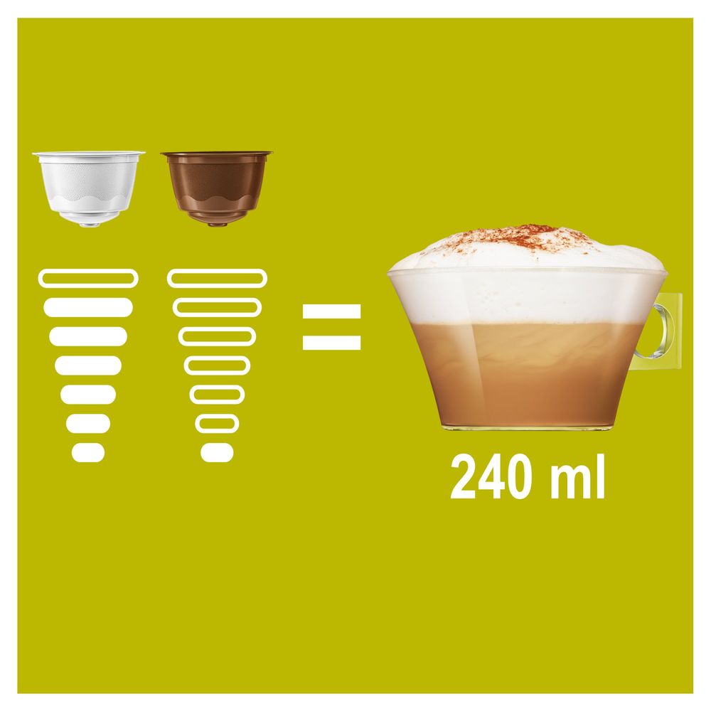 NESCAFÉ Dolce Gusto Cappuccino Skinny Unsweetened – kávové kapsle – karton 3x16 ks