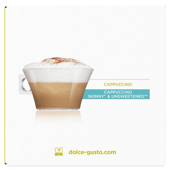 Nescafé Cappuccino Skinny & Unsweetened - 16 Capsules pour Dolce