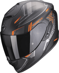 SCORPION Moto přilba EXO-1400 EVO AIR SHELL matná černo/oranžová S