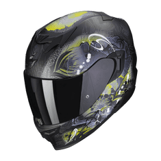 SCORPION Moto přilba EXO-520 EVO AIR MELROSE matná černo/neonově žlutá XS