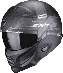 SCORPION Moto přilba EXO-COMBAT II XENON matná černo/bílá XS