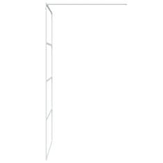 Greatstore Sprchová zástěna walk-in bílá 100 x 195 cm čiré ESG sklo