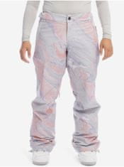 Roxy Světle fialové dámské vzorované zimní kalhoty Roxy Chloe Kim S