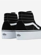 Vans Černé dámské kotníkové kožené tenisky na platformě VANS Sk8-Hi Tapered Stackform 39