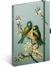 Presco Group Notes Ptáci Kateřiny Winterové, linkovaný, 13 × 21 cm
