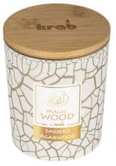 Anděl Přerov Svíčka Magic Wood s dřevěným knotem - Smoked Agarwood 300g 