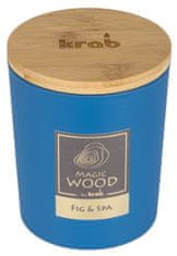 Anděl Přerov Svíčka Magic Wood s dřevěným knotem - Fig a Spa 300g 
