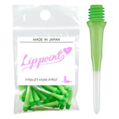 L Style Hroty Lip Point Two Tone - 30 ks - green