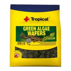 TROPICAL Krmivo pro akvarijní ryby Green Algae Wafers 1kg tablety