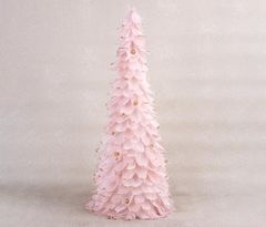 MAGIC HOME Stromeček z chmýří, ružový, 24x60 cm