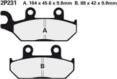 Nissin brzdové destičky 231NS