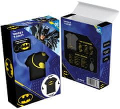 CurePink Pánské tričko s přívěskem DC Comics|Batman: Logo (S) černá bavlna