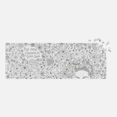 Galison Vybarvovací panoramatické puzzle květiny ve vlasech