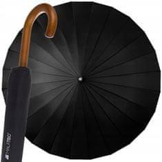 Iso Trade Velký deštník 145cm XXL | černý
