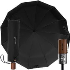 Iso Trade Skládací deštník - 105 cm | černý