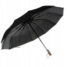 Iso Trade Skládací deštník - 105 cm | černý