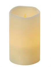 Anděl Přerov Svíčka LED svítící jantarová, 12,5 x 8 cm