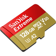 SanDisk Extreme microSDXC card for Mobile Gaming 128GB 190MB/s and 90MB/s, A2 C10 V30 UHS-I U3