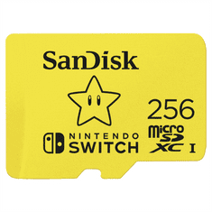 SanDisk Nintendo Switch micro SDXC 256 GB 100 MB/s A1 C10 V30 UHS-1 U3