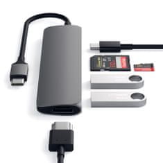 Satechi Slim Type-C Adaptér Multi-Port v2-USB HDMI USB-C 4k