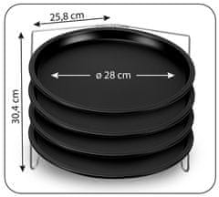 Guardini Sada na PIZZU, 4 plechy a stojan, Guardini