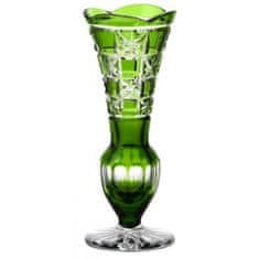 Caesar Crystal Váza Lada, barva zelená, výška 180 mm