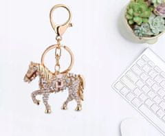 Pinets® Přívěsek na klíče kůň s kubickou zirkonií