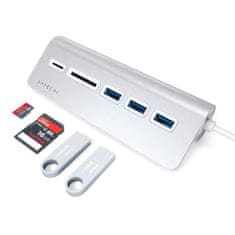 Satechi USB-C Combo Hub Imac adaptérový adaptér stříbrný