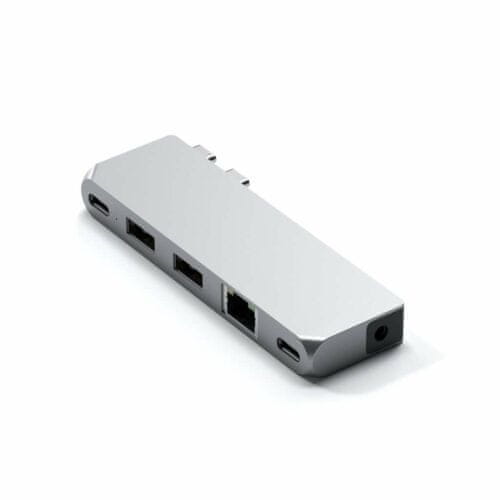 Satechi Pro Hub Mini - Adaptér pro Macbook s M1 Pro Stříbro