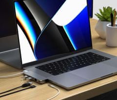 Satechi Pro Hub Mini - Adaptér pro Macbook s M1 Pro Tmavě šedá