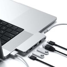 Satechi Pro Hub Mini - Adaptér pro Macbook s M1 Pro Stříbro