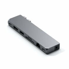 Satechi Pro Hub Max adaptér pro Macbook M1 Pro Max tmavě šedá