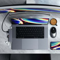 Satechi Pro Hub Max adaptér pro Macbook M1 Pro Max stříbrná