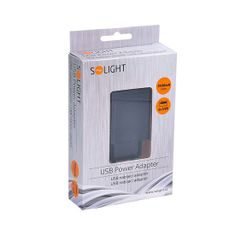 Solight  USB nabíjecí adaptér, 2x USB A 5V/3100mA, černý