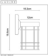 LUCIDE  Venkovní nástěnné retro svítidlo KEPEL, IP23