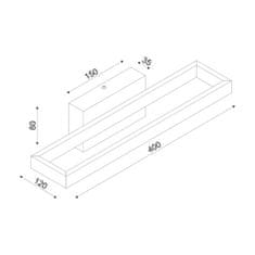 ACA  LED nástěnné svítidlo AELIA 12W/230V/3000K/780Lm/IP20, Flicker free