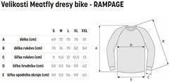 MEATFLY cyklo dres RAMPAGE žluto-hnědý M