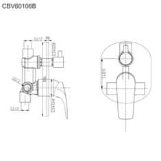 Mereo Vanový set Eve:CBV60106B, CB700C, CB110H, CB475L, CBQ60101L CB650VE1 - Mereo