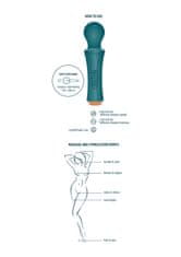 Xocoon XoCoon The Personal Wand (Green), ergonomický masážní vibrátor