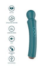 Xocoon XoCoon The Curved Wand (Green), ergonomický masážní vibrátor