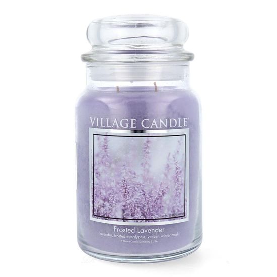 Village Candle vonná svíčka Frosted Lavender (Mrazivá levandule) 737g