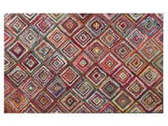 Beliani Barevný koberec s diamantovým vzorem 140x200 cm KAISERI