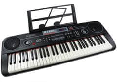 Lean-toys Keyboard Varhany 328-06 Mikrofon Napájecí Adaptér Růžová