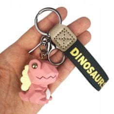 Pinets® Přívěsek na klíče růžový dinosaurus