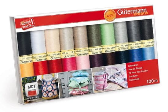 Gutermann dárkový set nit Gütermann 20x100m 100%polyester