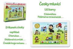 Teddies Teddies Mravenečkův tablet plast 30x20x2cm na baterie se zvukem v krabici 38x28x4,5cm