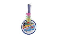 InnoVibe Badminton sada dětská kov/plast 2 pálky + 3 košíčky 2 barvy v síťce 23x45x6cm