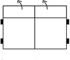 CASARREDO Segment 2-sedák bez boků SAMBERG látky A1